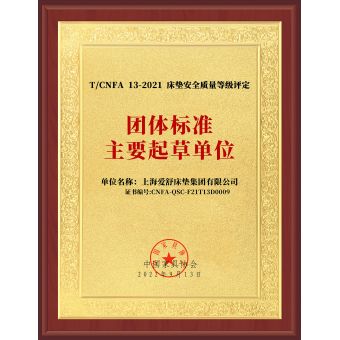 國家床墊安全質量等級評定團體標準起草單位